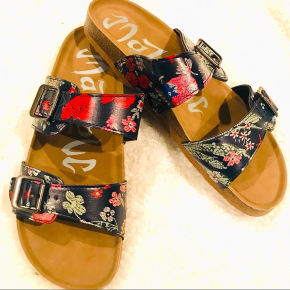 Mad Love Shoes - Mad Love Keeva flowered Slides  Sz 10